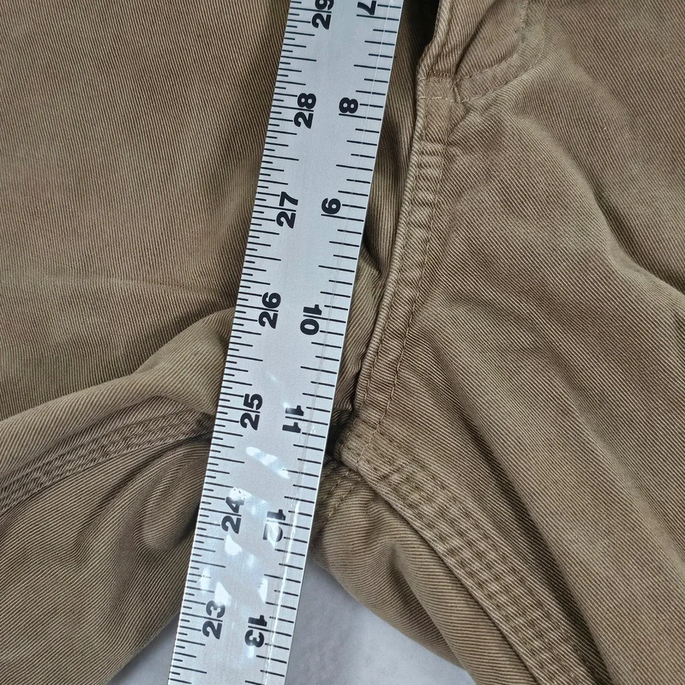 Carhartt Mens 34x34 Flannel Lined Relaxed‎ Fit Work Pants Tan Brown 100070-283